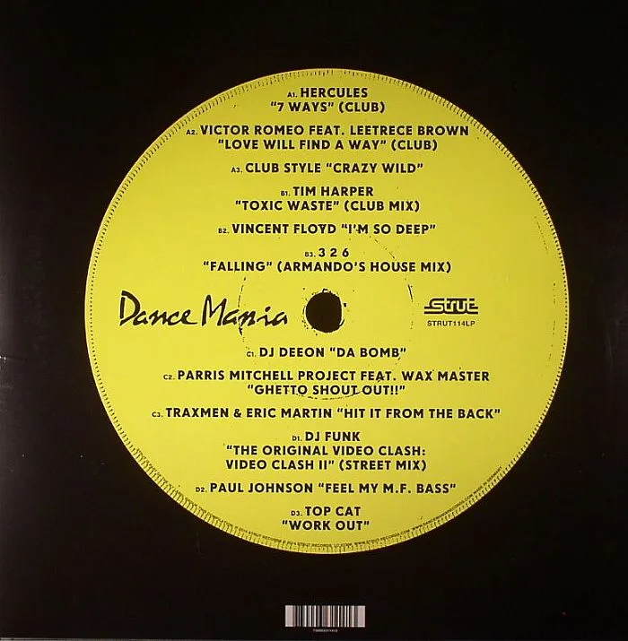 Обратная сторона обложки — VARIOUS — Dance Mania Hardcore Traxx: Dance Mania Records 1986-1997