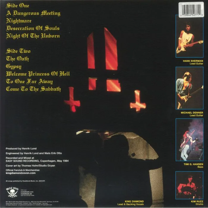 Back cover — MERCYFUL FATE — Don't Break The Oath (reissue)