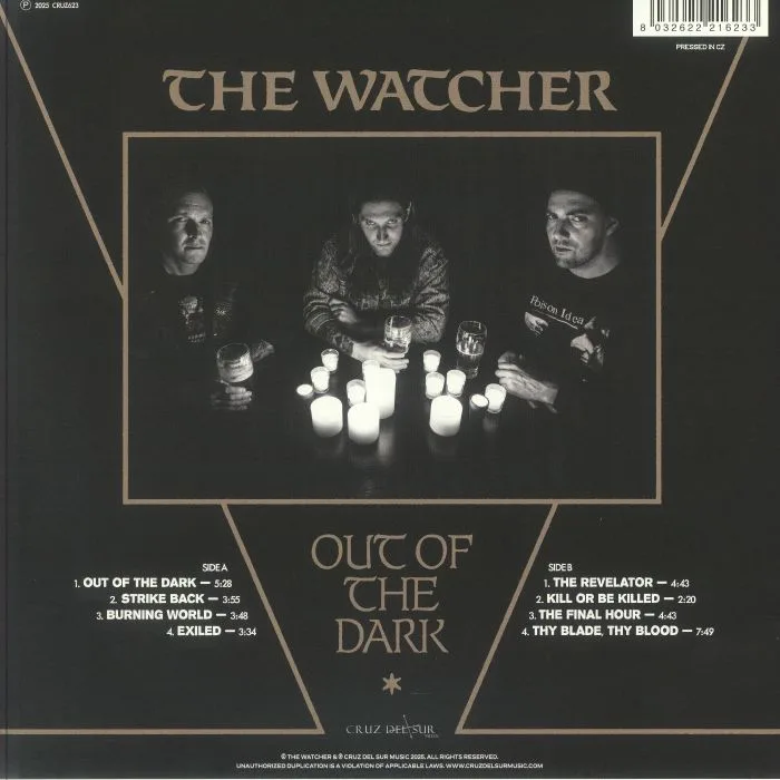 Back cover — The WATCHER — Out Of The Dark