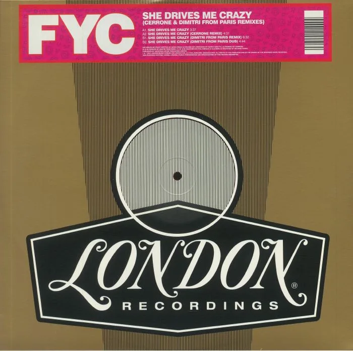 FINE YOUNG CANNIBALS — She Drives Me Crazy (original & Cerrone, Dimitri From Paris remixes) (Record Store Day RSD 2021)