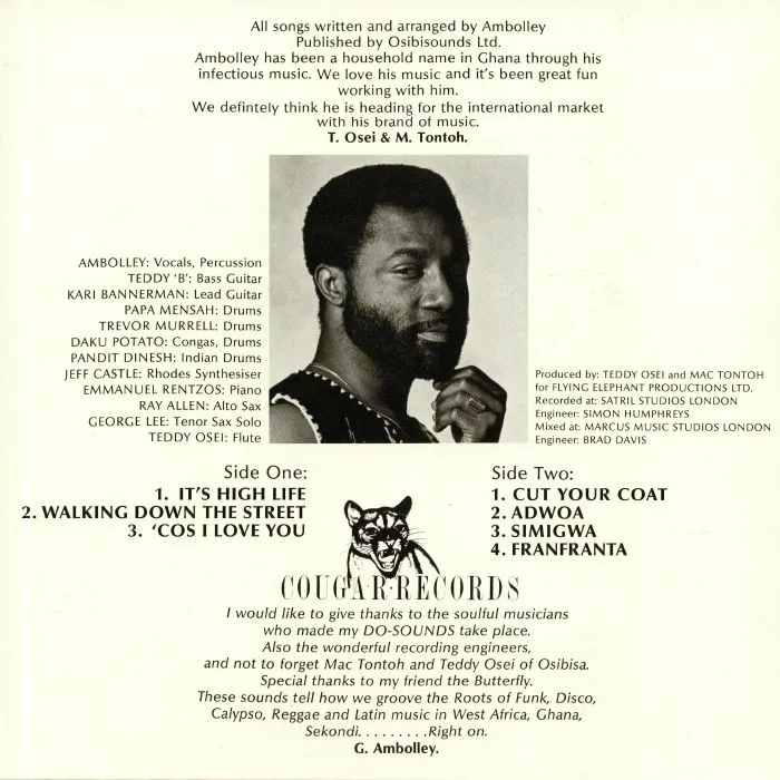 Обратная сторона обложки — Gyedu Blay AMBOLLEY — Ambolley (reissue)
