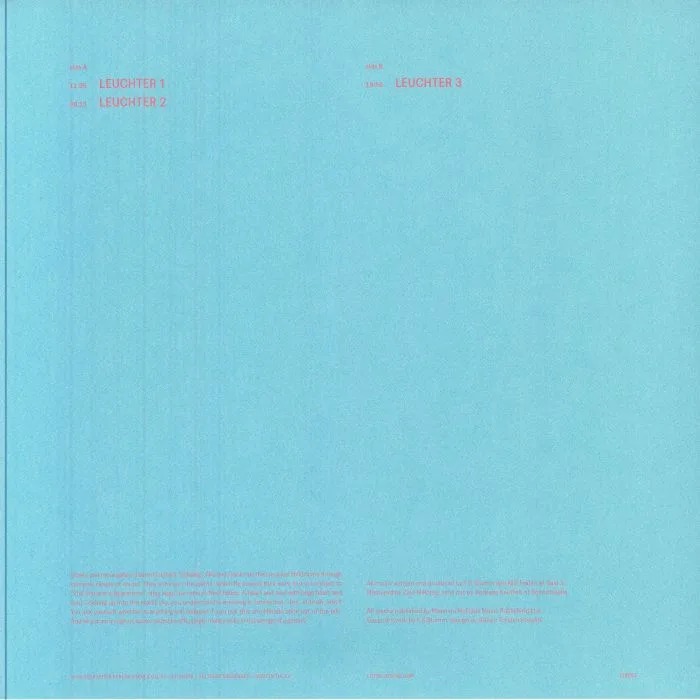 Обратная сторона обложки — FS BLUMM / NILS FRAHM — Handling