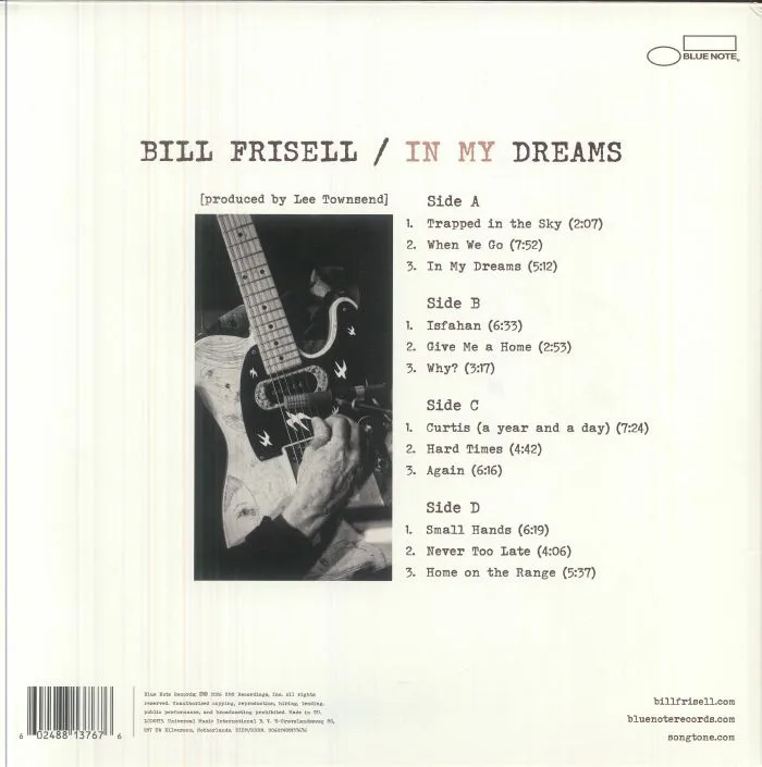 Back cover — Bill FRISELL — In My Dreams