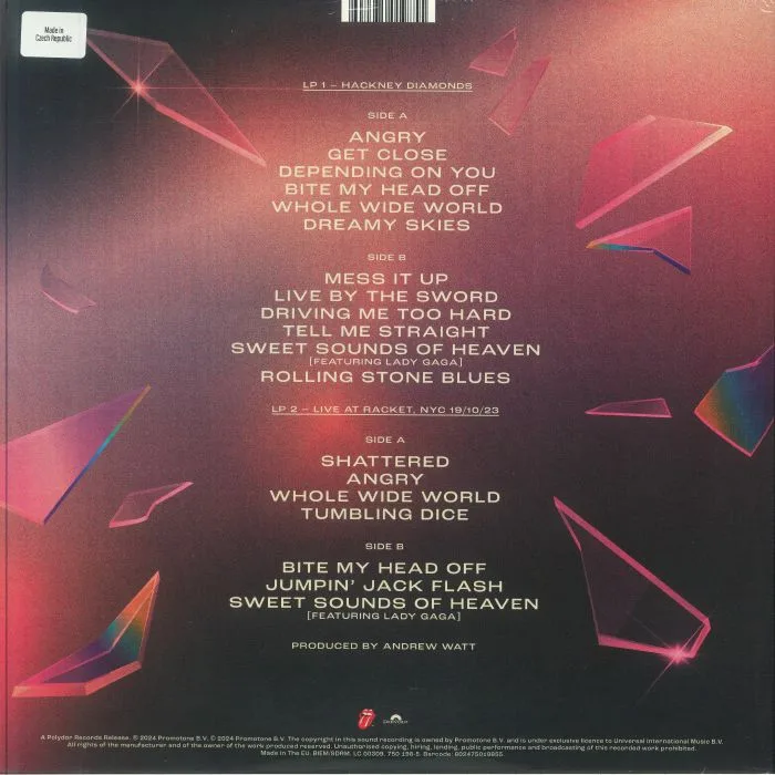 Обратная сторона обложки — The ROLLING STONES — Hackney Diamonds (Anniversary Edition)