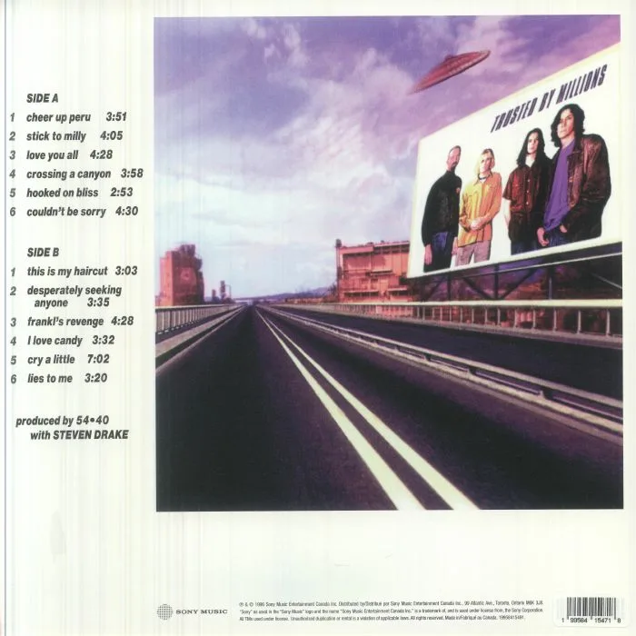 Back cover — 54 40 — Trusted By Millions (30th Anniversary Edition) (Record Store Day RSD 2026)