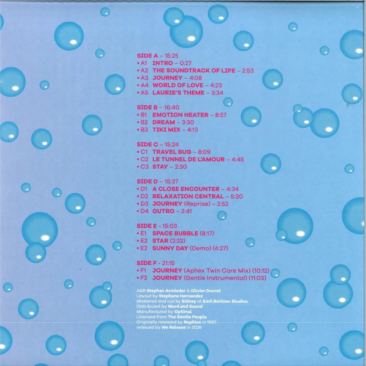 Обратная сторона обложки — The Gentle People — Soundtracks For Living (Expanded Edition) (LP 3x12")