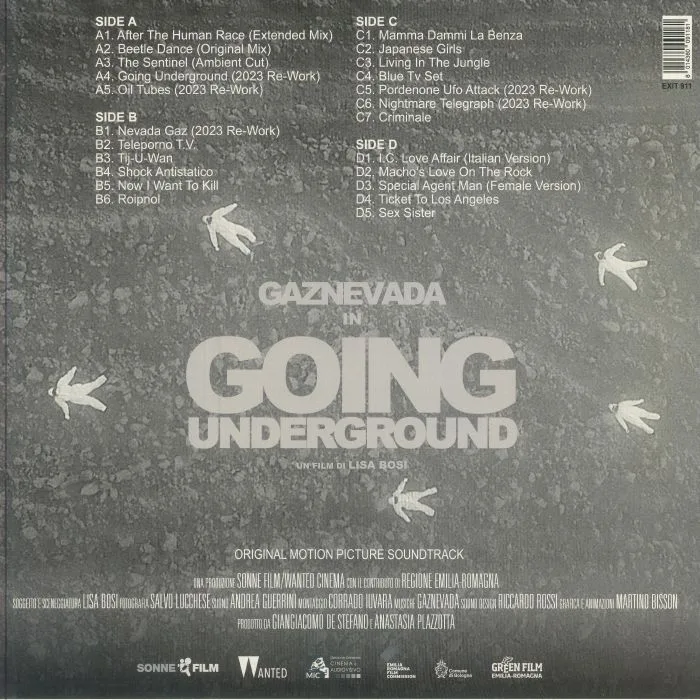 Back cover — GAZNEVADA — Going Underground (Soundtrack)