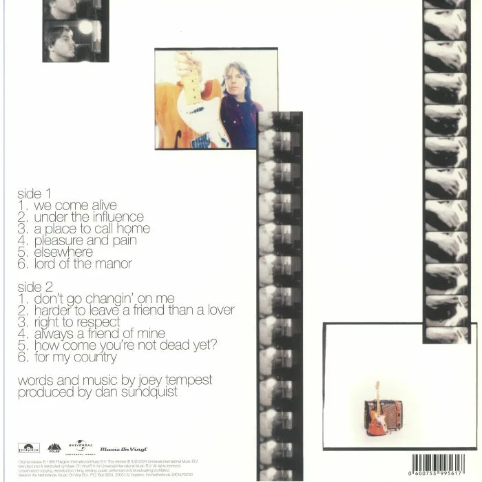 Back cover — Joey TEMPEST — A Place To Call Home (reissue)