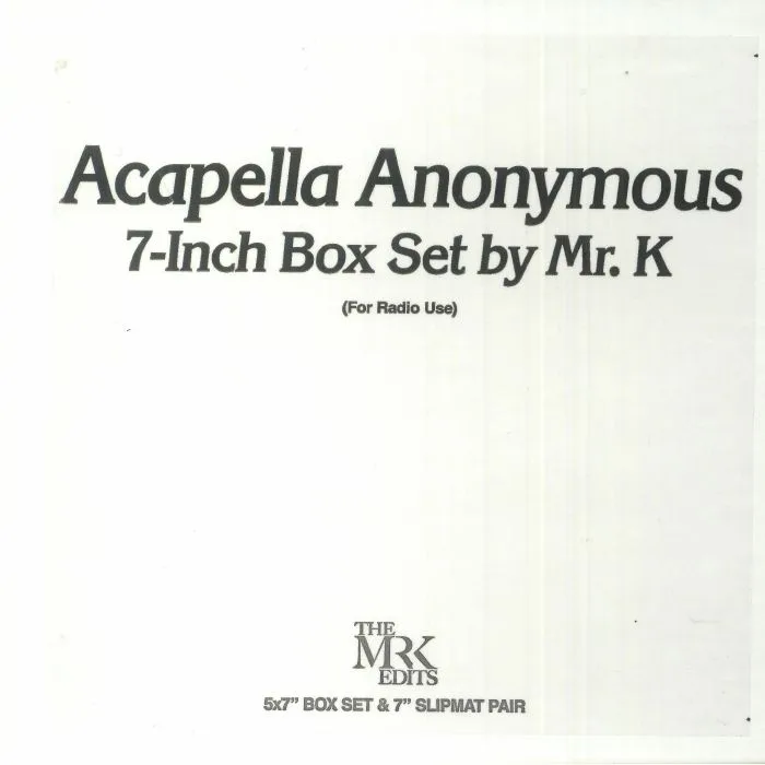 Front cover — MR K — Acapella Anonymous