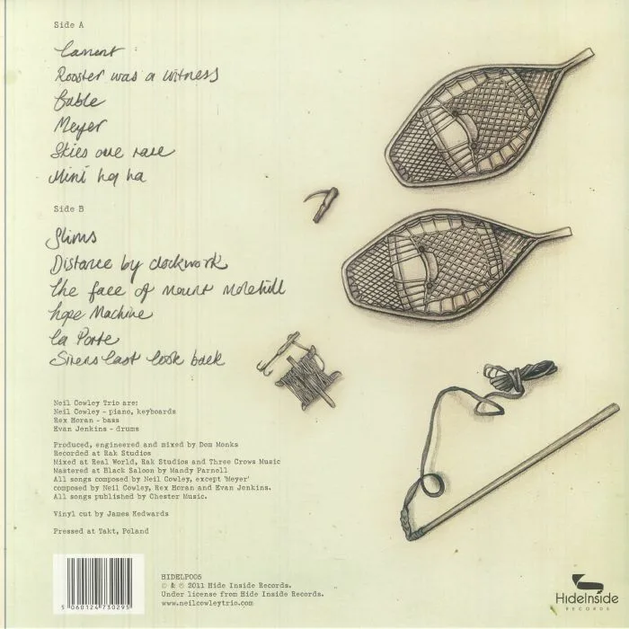 Back cover — NEIL COWLEY TRIO — The Face Of Mount Molehill (reissue)