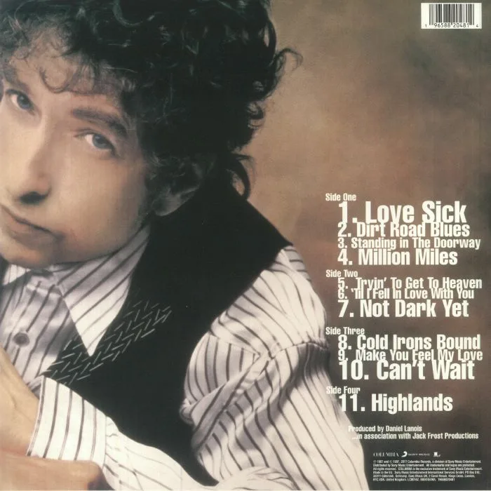 Back cover — Bob DYLAN — Time Out Of Mind (National Abum Day 2023)