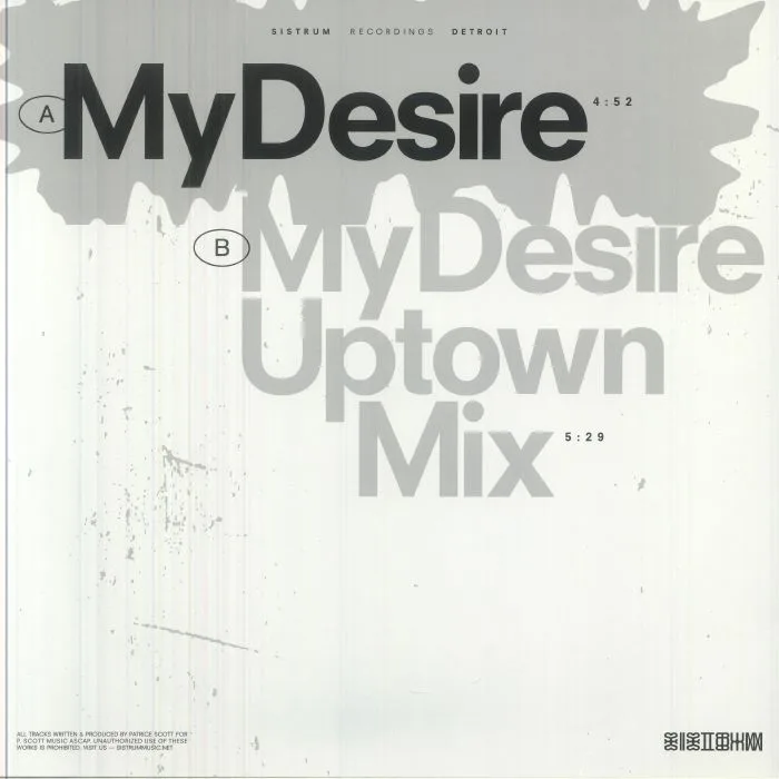 Back cover — Patrice SCOTT — My Desire