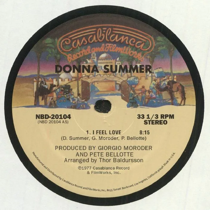 Лицевая сторона обложки — Donna SUMMER — I Feel Love