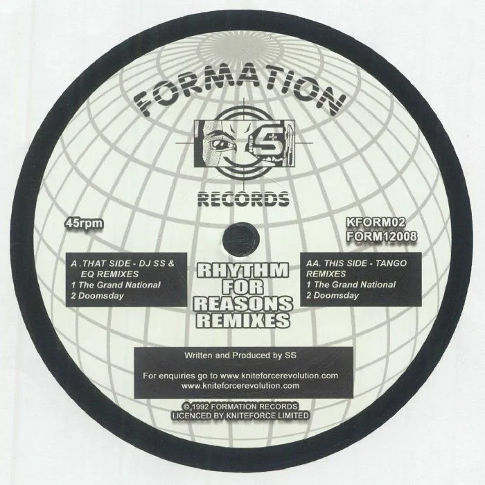 Back cover — RHYTHMS FOR REASONS — The Solution EP