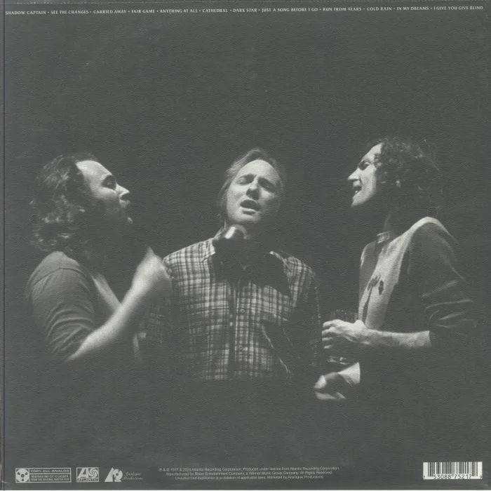 Back cover — CROSBY STILLS & NASH — CSN