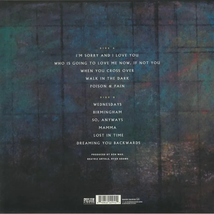 Back cover — Ryan ADAMS — Wednesdays (B-STOCK)