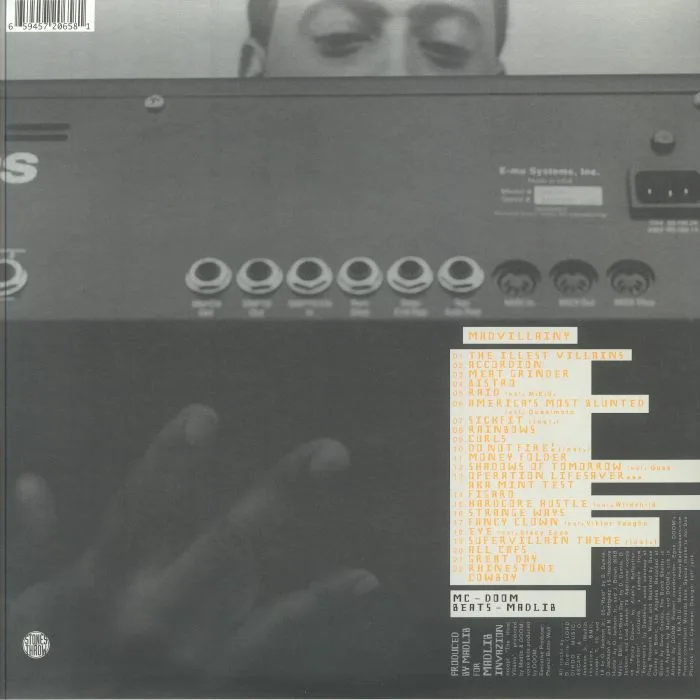 Обратная сторона обложки — MADVILLAIN — Madvillainy (reissue) (B-STOCK)