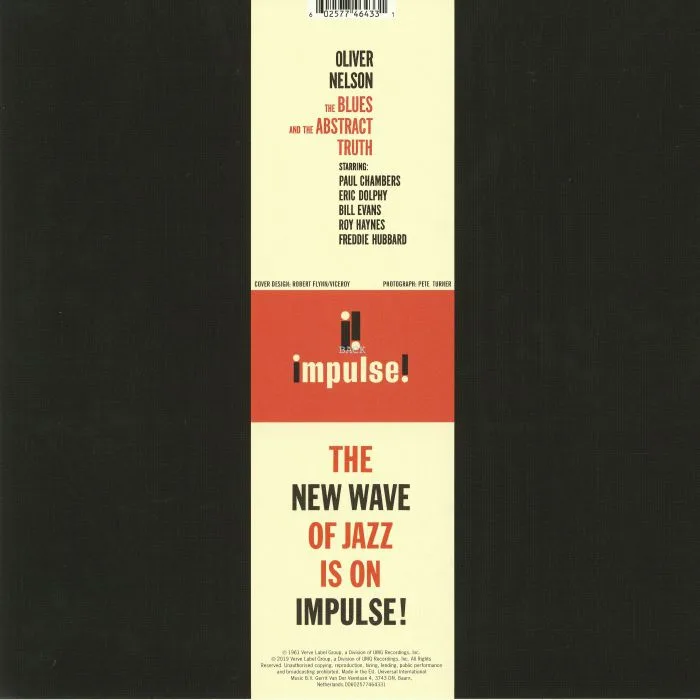 Back cover — Oliver NELSON — The Blues & The Abstract Truth (reissue)