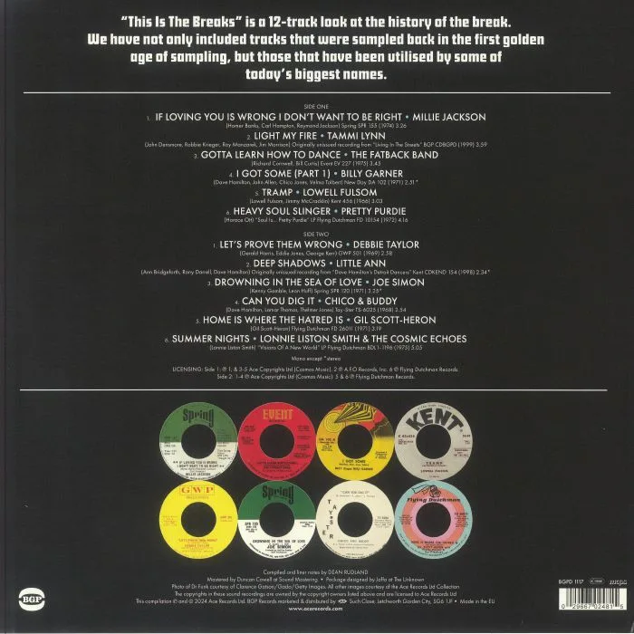 Back cover — VARIOUS — This Is The Breaks 1966-1975
