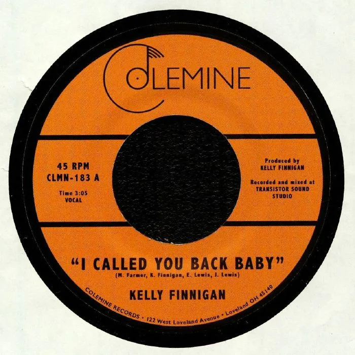 Лицевая сторона обложки — Kelly FINNIGAN — I Called You Back Baby