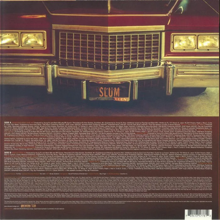 Обратная сторона обложки — SLUM VILLAGE — Detroit Deli: A Taste Of Detroit (Record Store Day RSD 2024)