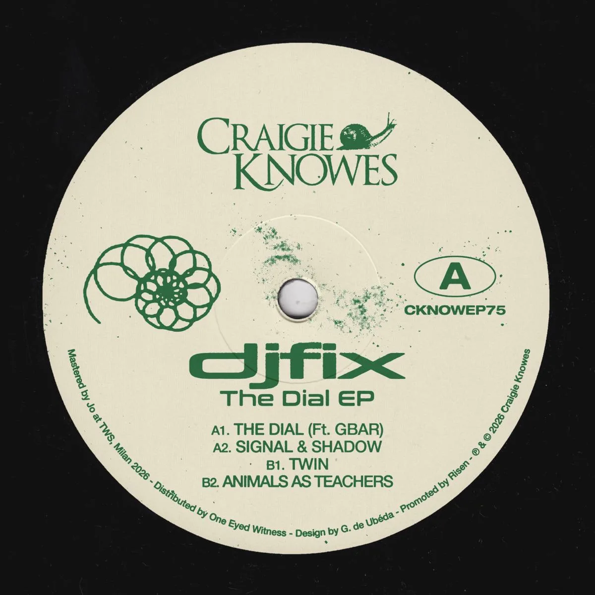 Лицевая сторона обложки — Gbar, djfix — The Dial EP