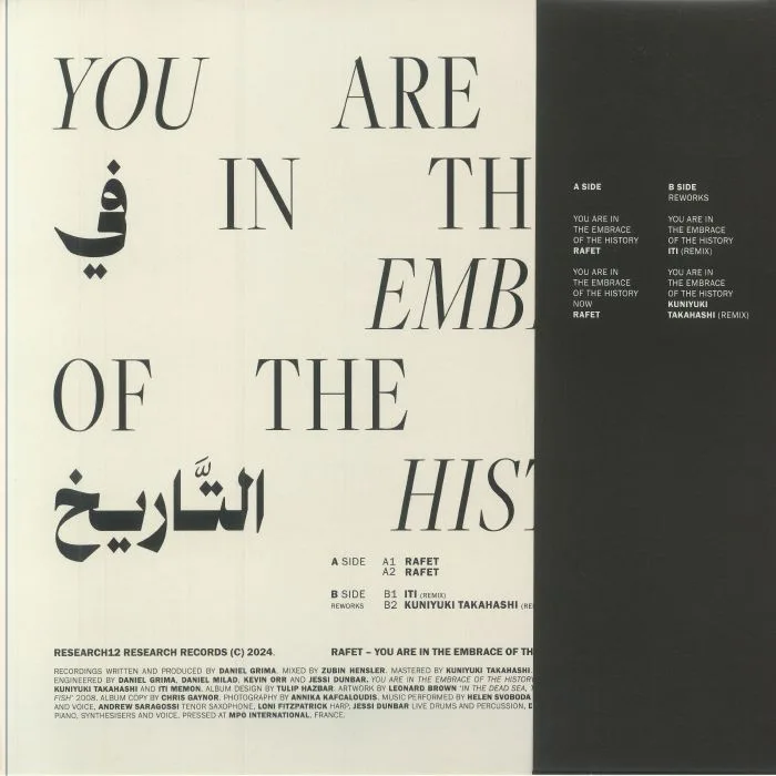 Back cover — RAFET — You Are In The Embrace Of The History