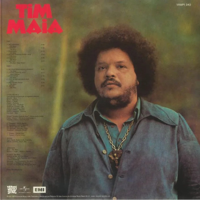 Обратная сторона обложки — Tim MAIA — Tim Maia (reissue)