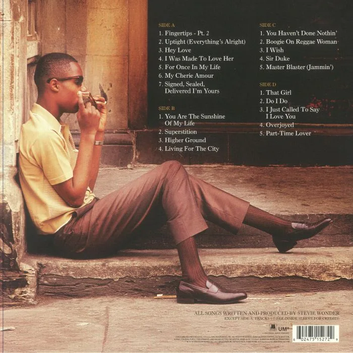 Back cover — Stevie WONDER — Definitive Collection