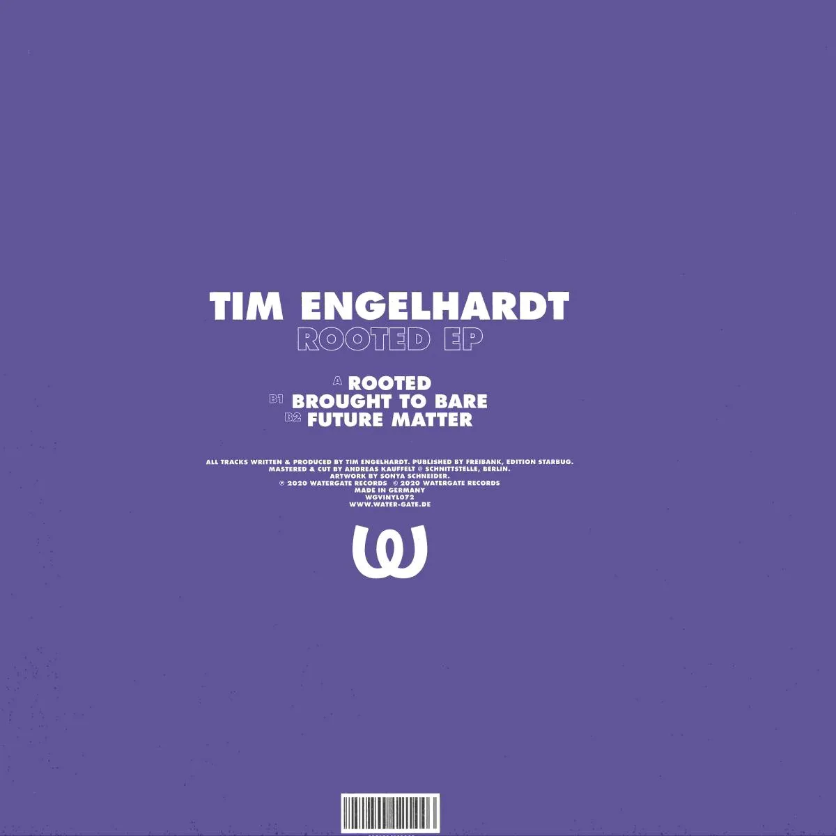 Обратная сторона обложки — Tim Engelhardt — Rooted EP