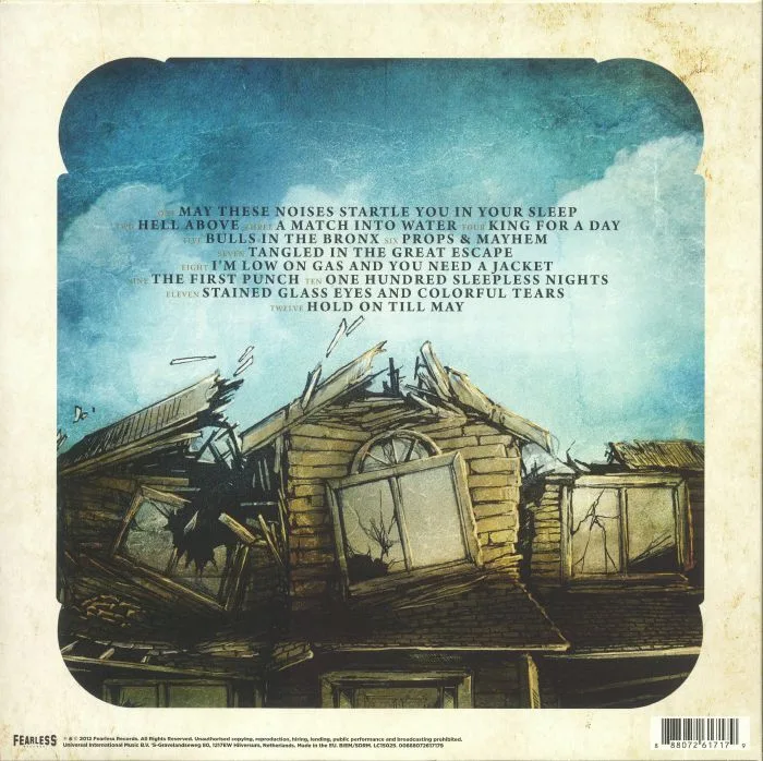 Обратная сторона обложки — PIERCE THE VEIL — Collide With The Sky (reissue)