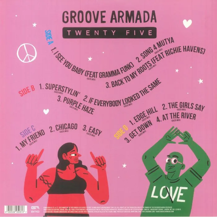Обратная сторона обложки — GROOVE ARMADA — GA25: All The Hits & More