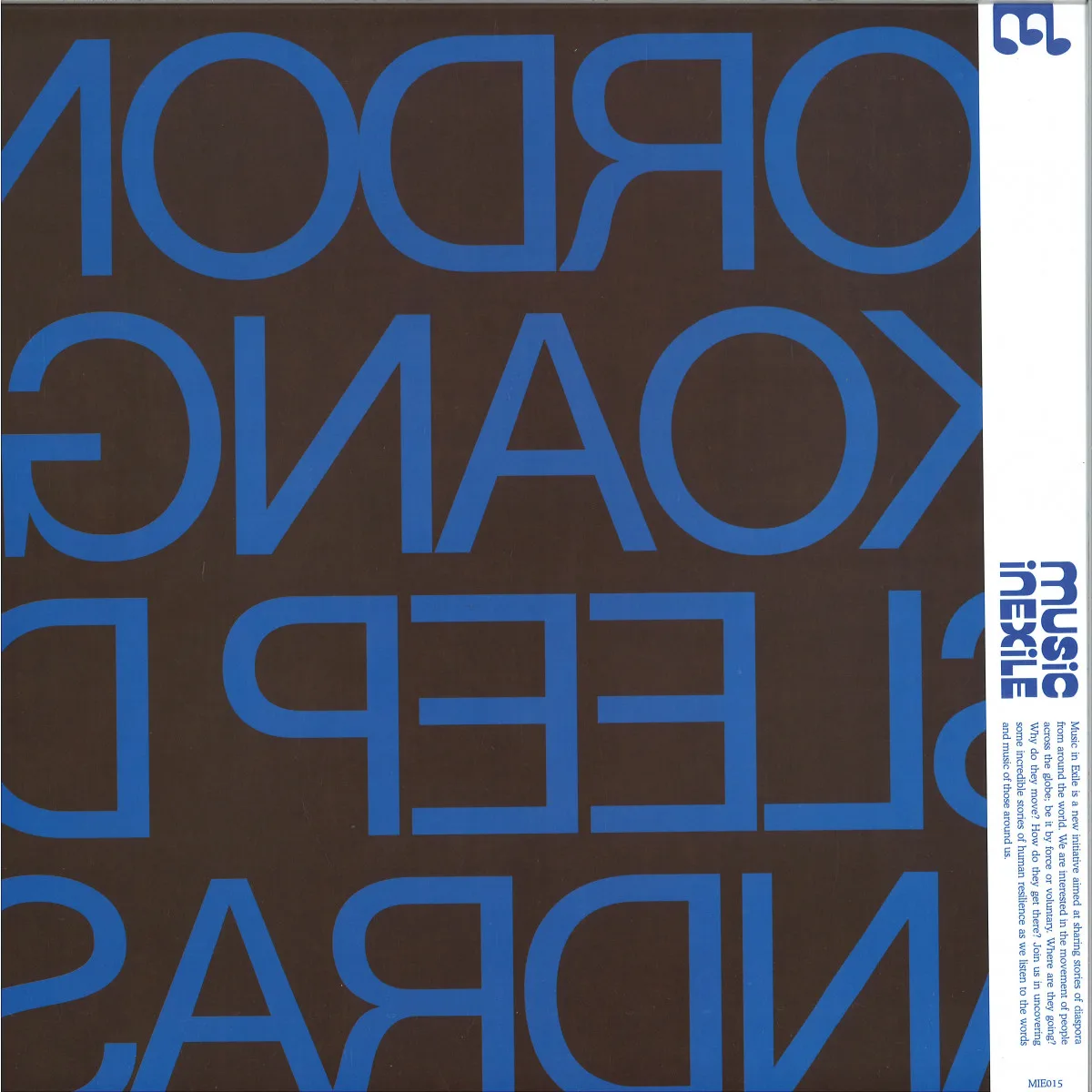 Gordon Koang — Y Dah / South Sudan (Inc. Sleep D & Andras Remixes)