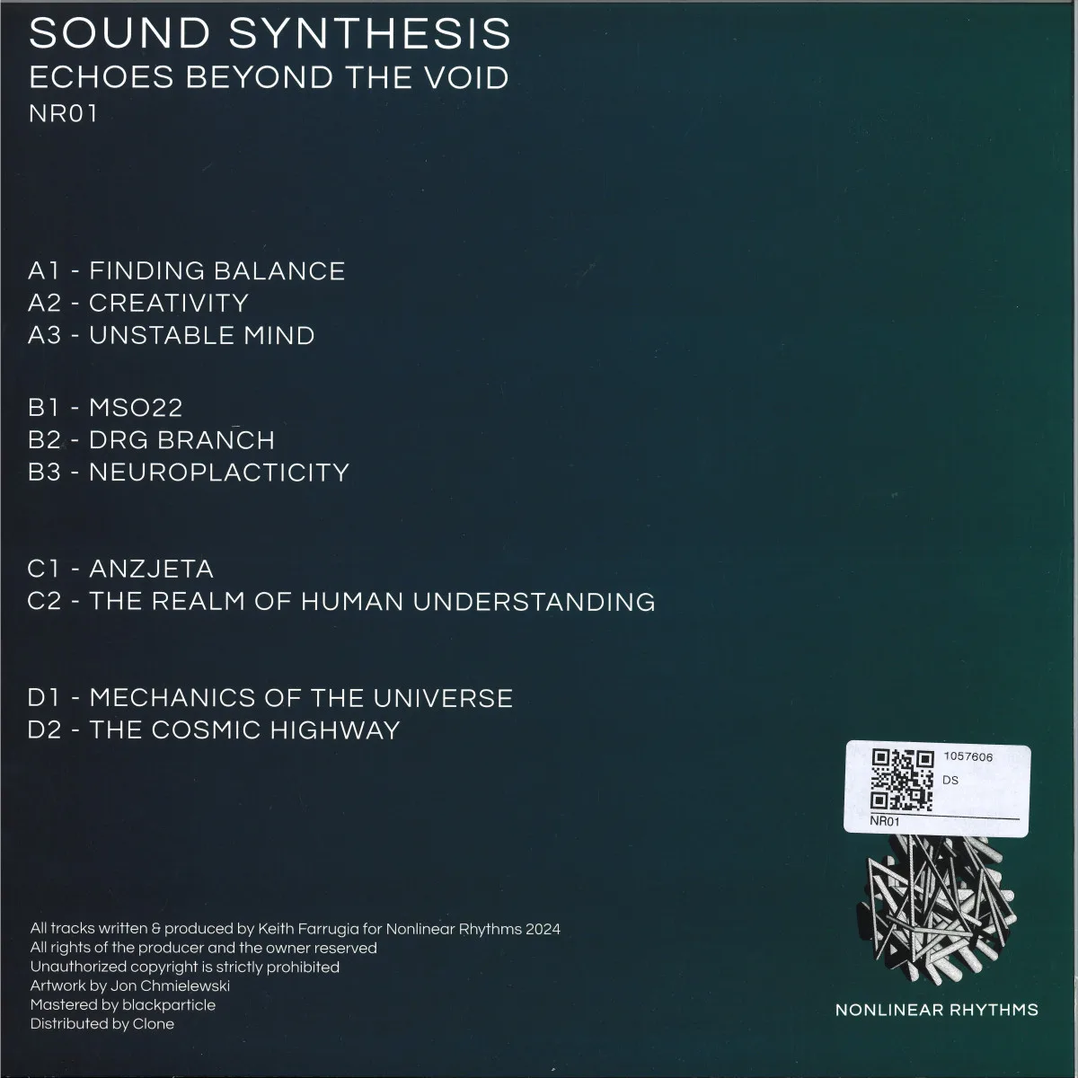 Back cover — Sound Synthesis — Echoes Beyond The Void 2x12"