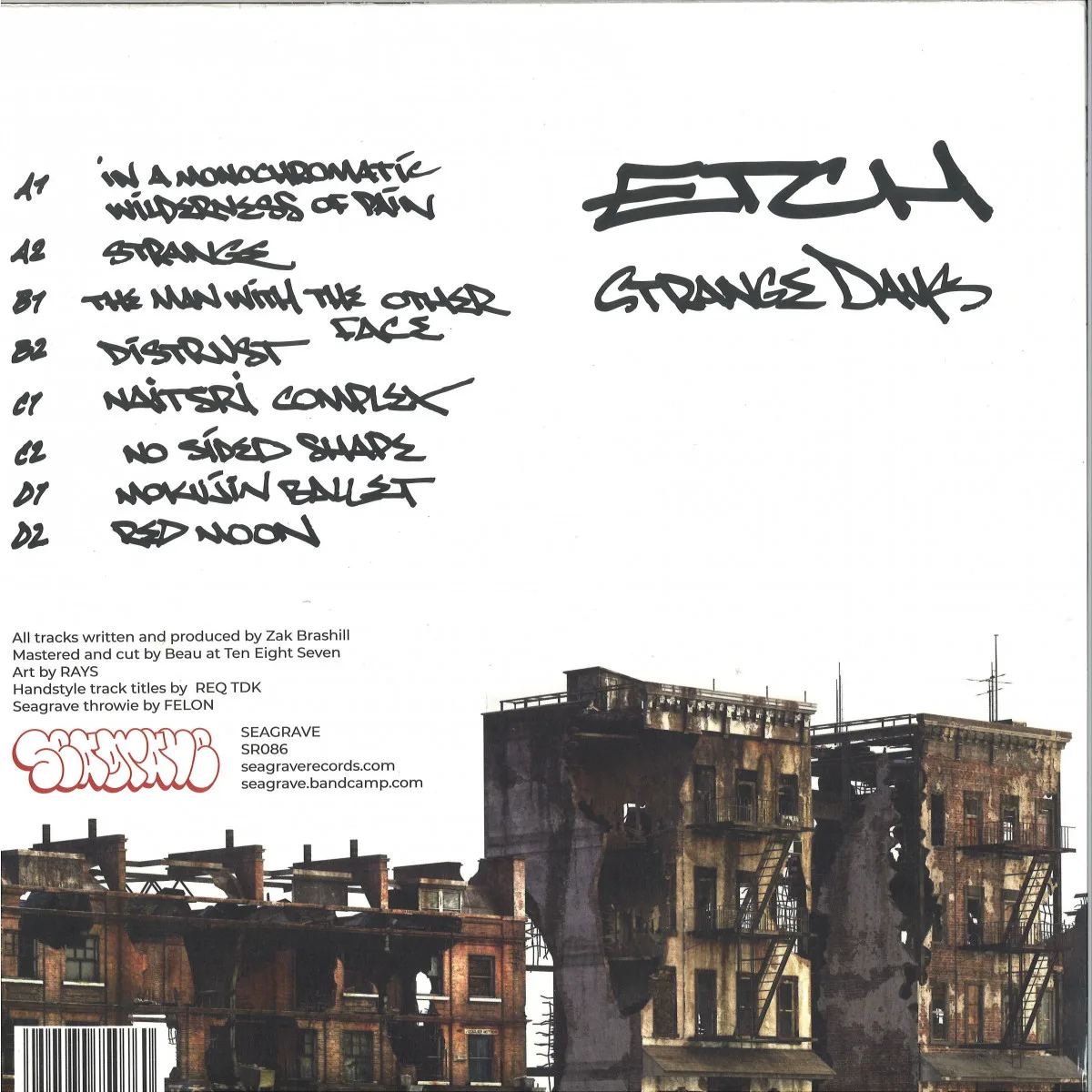 Back cover — Etch — Strange Days