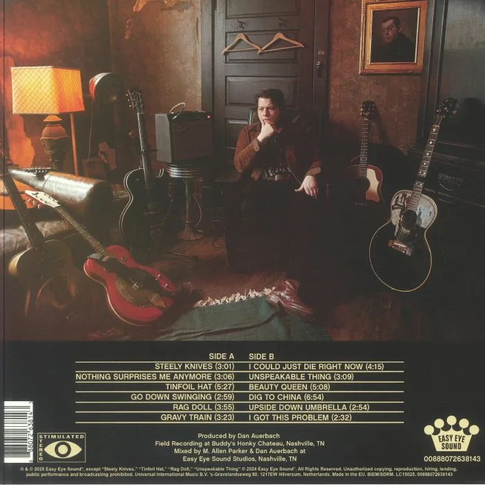 Back cover — EARLY JAMES — Medium Raw