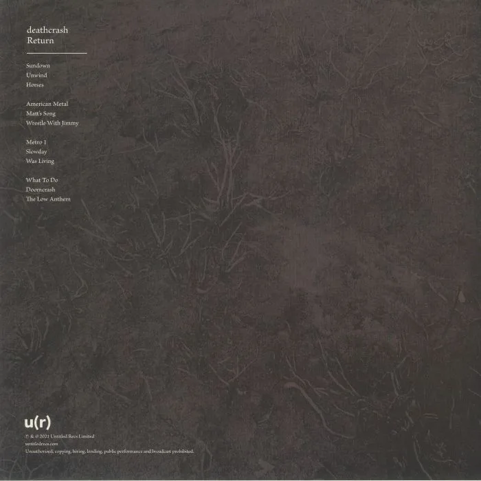 Back cover — DEATHCRASH — Return