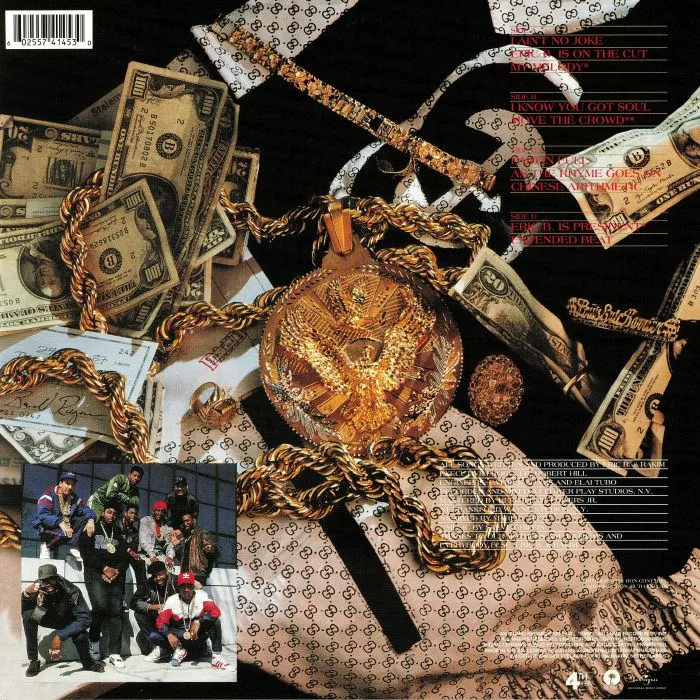 Обратная сторона обложки — ERIC B & RAKIM — Paid In Full (reissue)