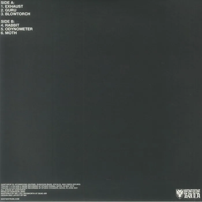 Back cover — GAWTHROP — Deterioration