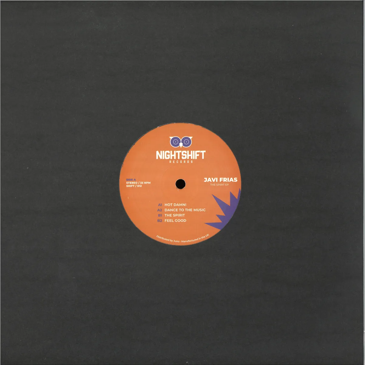 Back cover — Javi Frias — The Spirit EP