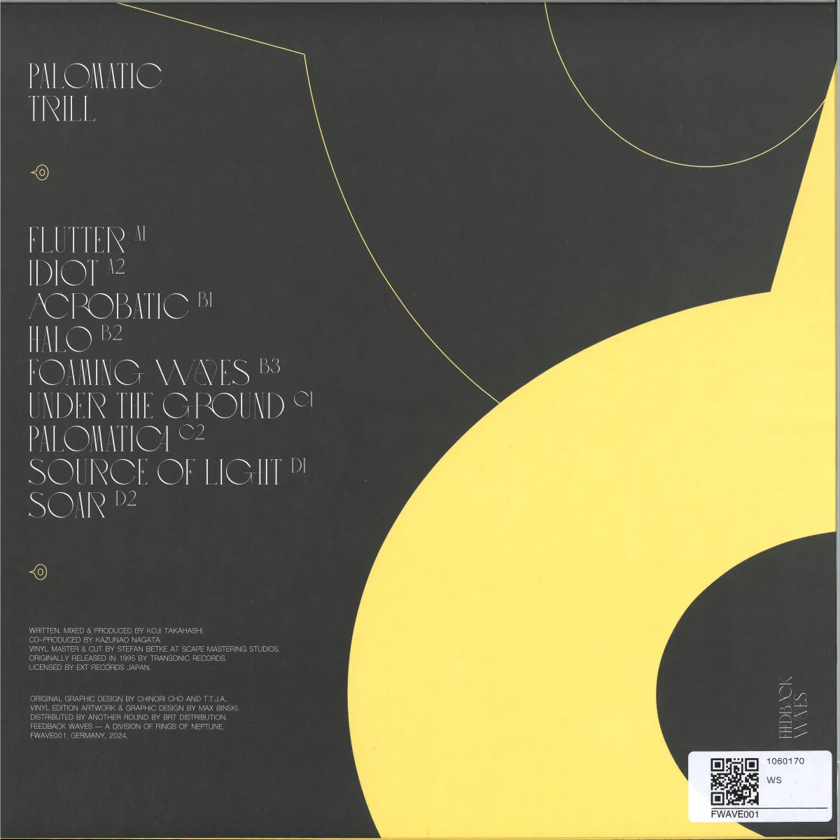 Обратная сторона обложки — Palomatic — Trill LP 2x12"