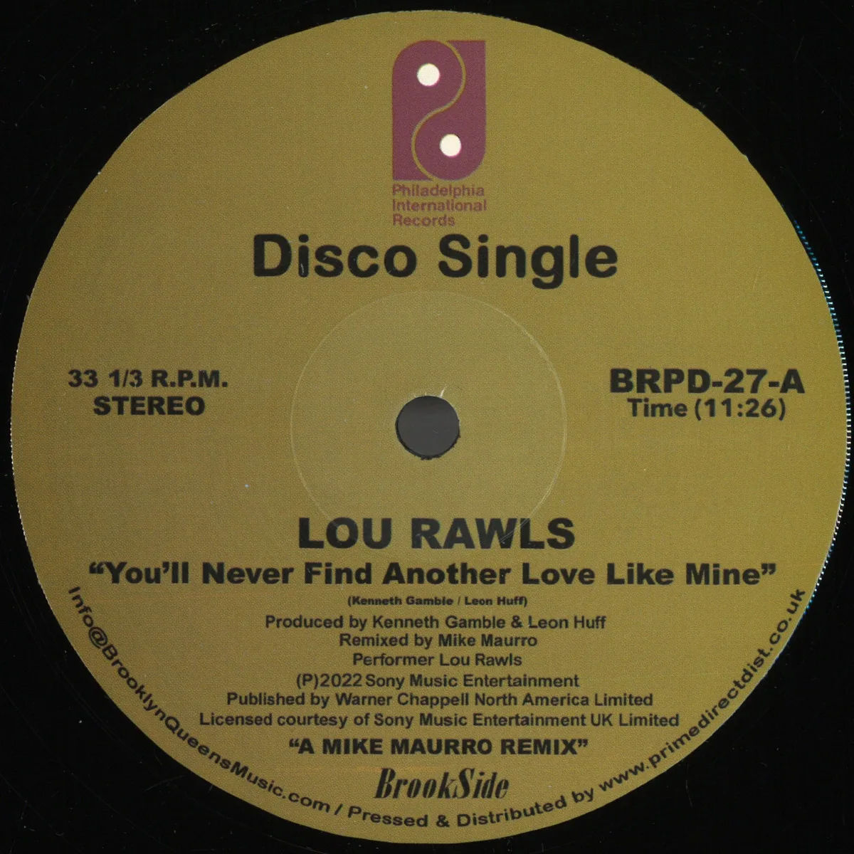 Lou Rawls — You'll Never Find Another Love Like Mine / See You When I Git There LP