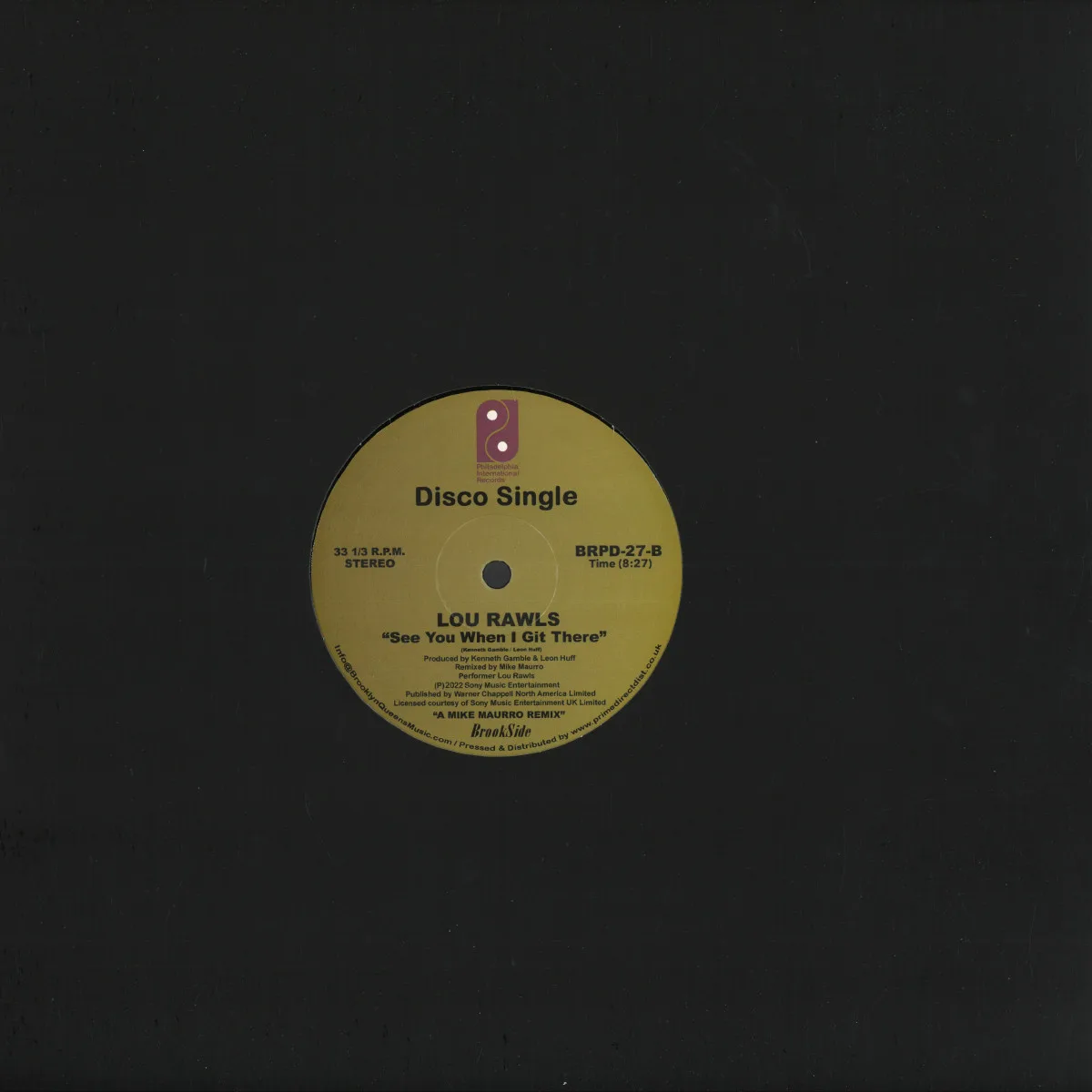 Back cover — Lou Rawls — You'll Never Find Another Love Like Mine / See You When I Git There LP