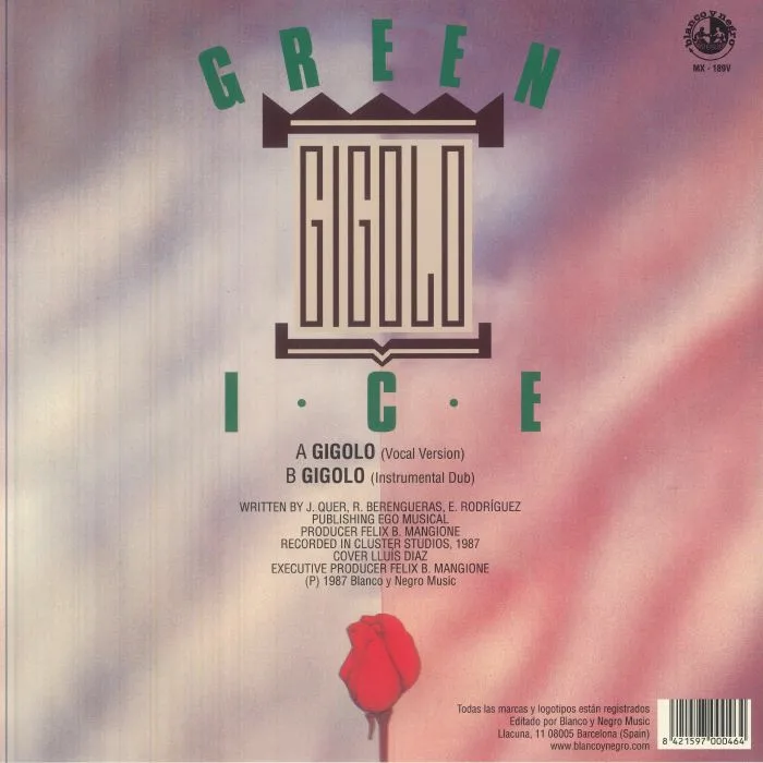 Обратная сторона обложки — GREEN ICE — Gigolo (reissue)