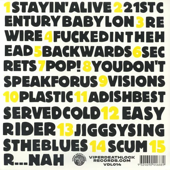 Обратная сторона обложки — JUNGLE FEVER — Stayin' Alive! (reissue)