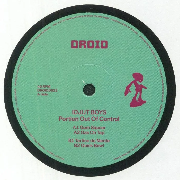 Front cover — IDJUT BOYS — Portion Out Of Control