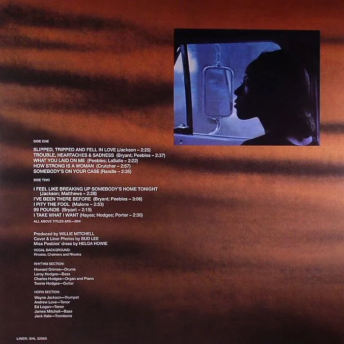 Back cover — Ann PEEBLES — Straight From The Heart