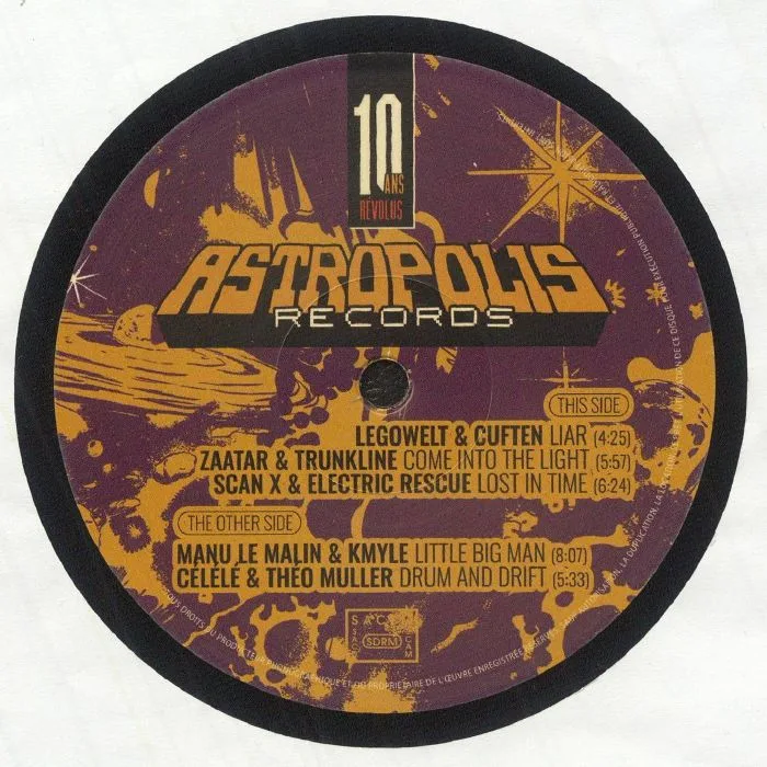 Front cover — LEGOWELT / CUFTEN / ZAATAR / TRUNKLINE / SCAN X / ELETRIC RESCUE / MANU LA MALIN / KMYLE / CELELE / THEO MULLER — 10 Ans Revolus EP2