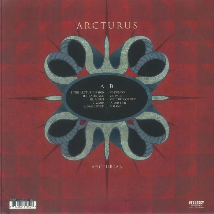 Обратная сторона обложки — ARCTURUS — Arcturian (reissue)