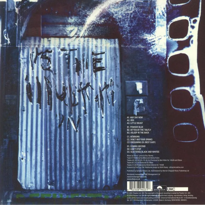 Обратная сторона обложки — ELBOW — Asleep In The Back (reissue)